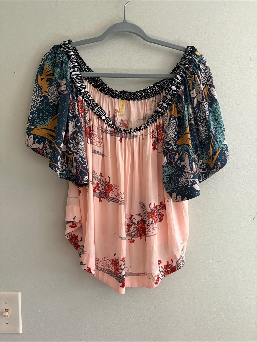 Free People "Rockin Rochelle" Crop Blouse L